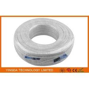 Quality White Fibre Optic Patch Leads With FIC Fast Connector SC Simplex SM 200M IL for sale