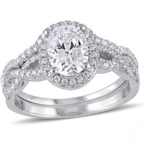 China Oval Cut 18kt White Gold Diamond Engagement Ring 0.92ct Weight For Women ODM on sale