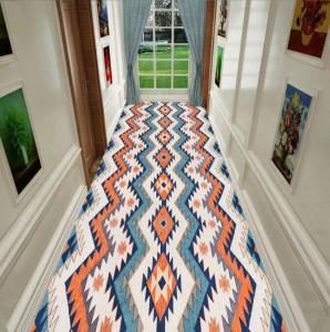 Quality Geometric Abstract Painting Commercial Floor Mat Entrance Corridor Stairway Hotel Mat for sale