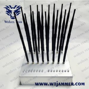 Quality 16 Antennas 3G 4GLTE 4GWimax 35W Mobile Phone Jammer for sale