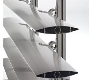 Quality Aluminum Blinds Extrusion Profiles / Aluminum Extrusion Vertical Wind Turbine Blades for sale