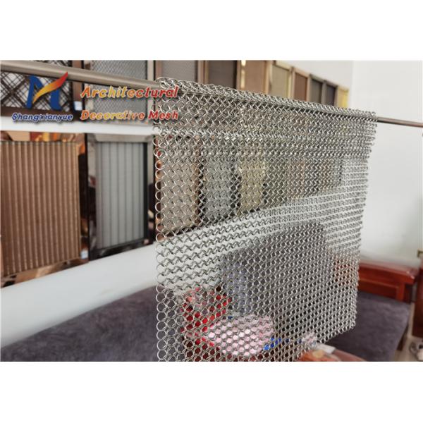 Boom Decorative Ss 316l Ring Mesh Curtain Chainlink Architectural Booth Partitions