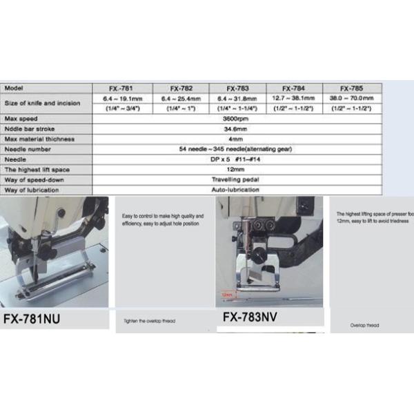 Straight Button Hole Sewing Machine FX781
