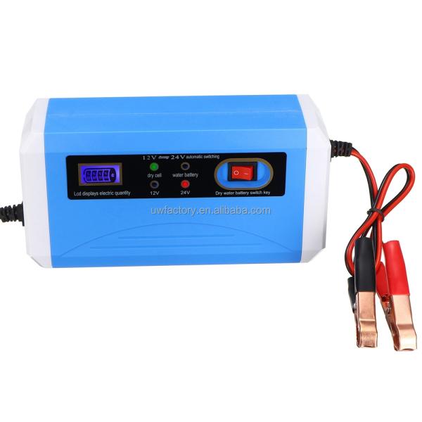 12V 8A Intelligent Pulse Repair Battery Charger for 4-100ah Battery Pack Advanced Technology and Automatic Identification