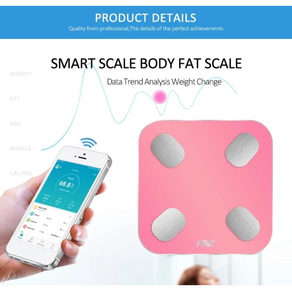 Bluetooth Bathroom Scale Smart Bluetooth Body Analyser Scale Precious Body Fat Scale