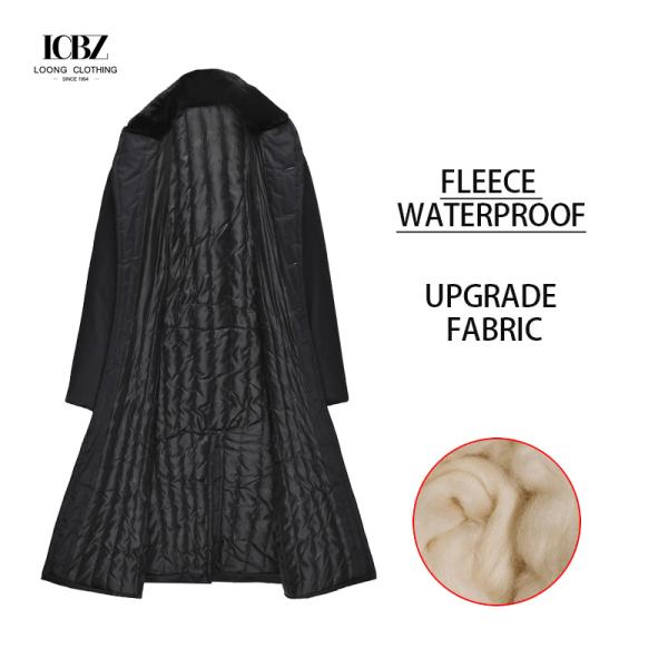 Customized Logo Printing Black Winter Coat Security Uniform Set for Security Guards