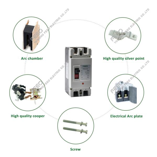 Dc Mccb Distribution System MCCB PV Solar Panel Dc Circuit Breaker 550V