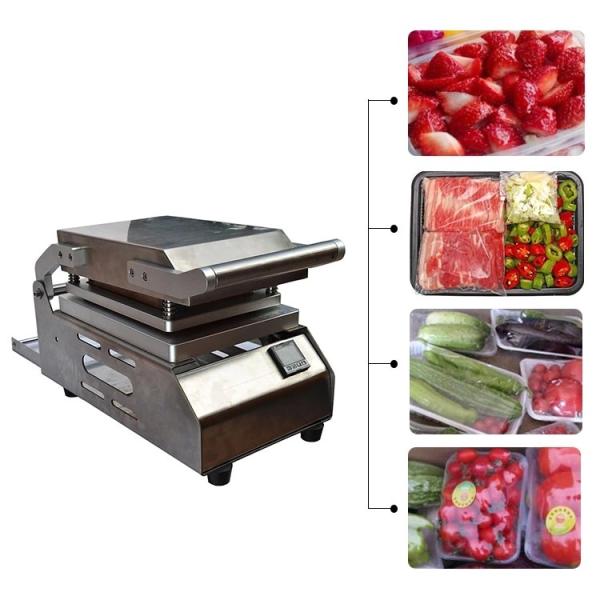 Meat Food Tray Packing Machine Stainless Steel Tray Sealing Equipment