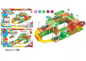 China DIY Assembly Blocks Track Set Children's Play Toys Train Station Electric 29  on sale