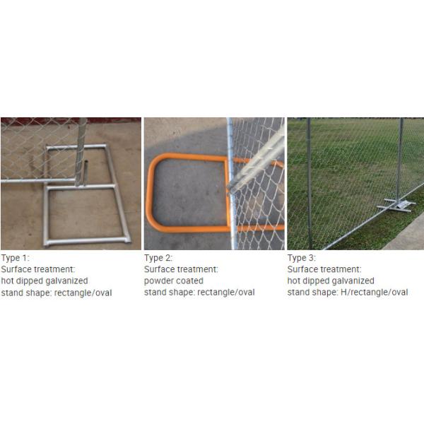 2.1m*2.4m Australia Standard Temporary Fence Panel With Injection Plastic Feet