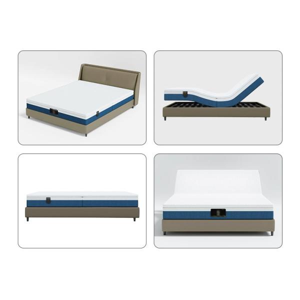 Comfortable Smart Bed Mattress Adjustable Firmness Memory Foam Mattress With Motion Isolation