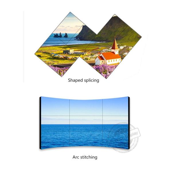 SDK Function 49Inch 3.5mm bezel 3x3 Led Backlight Full Hd Lcd Video Wall Display For Welcome