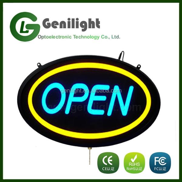 Window Hanging Led Neon Open Sign with Customizable Brightness and SDK Function