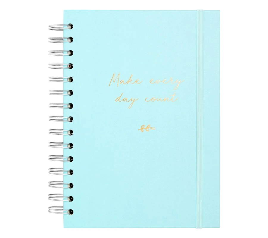 Hardcover School A5 Planner Agenda Diary Exercise Spiral Bound Notebook