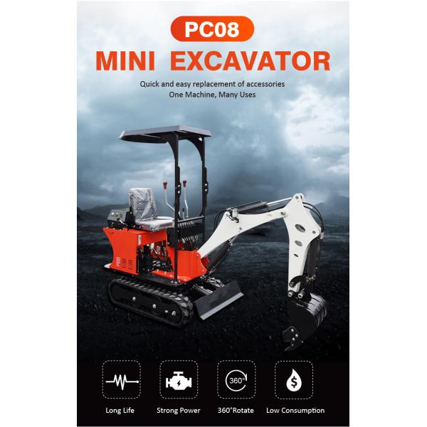 2020 new High Performance Hydraulic 0.8ton Mining Crawler Excavator