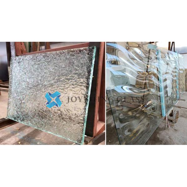 photo of hot melt glass Customized Curved Hot Melt Glass Pattern Shape Color Size Thickness