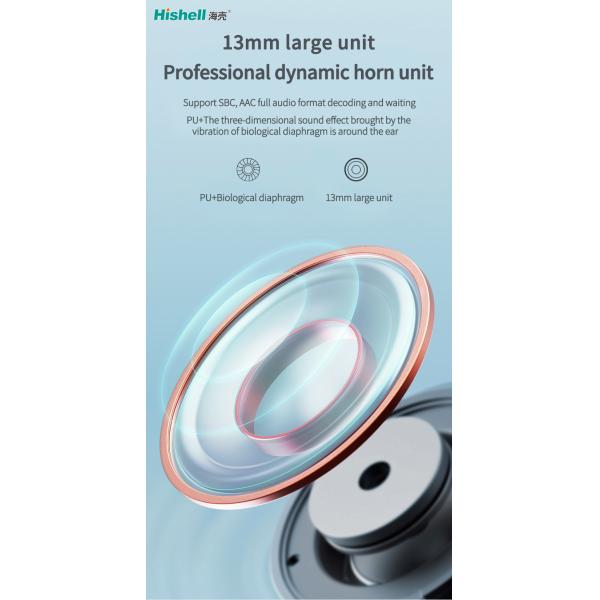Practical 300mAh Wireless Bluetooth Headset , 5.2 ABS Wireless Stereo Earbuds