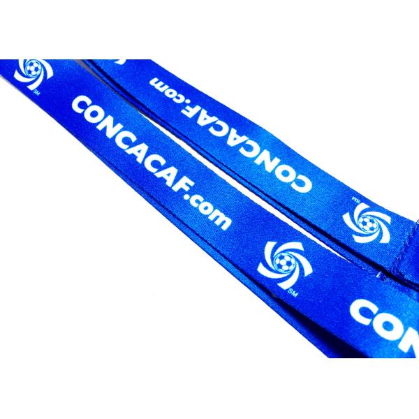 Dye Sublimation Flat Polyester Lanyard Heat Transferred Process Double Metal Hooks