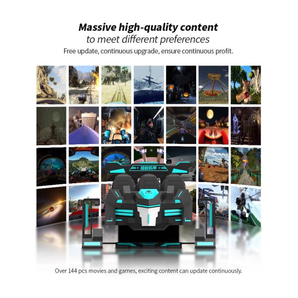 9d VR Theme Park Cinema Virtual Reality Roller Coaster Simulator 6 Seats Vr Game Machine