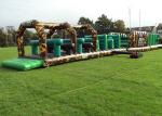 Camouflage Giant Army inflatable children's assault course , assault course