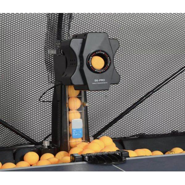 Black Automatic Ping Pong Ball Server For Clamping On The Table