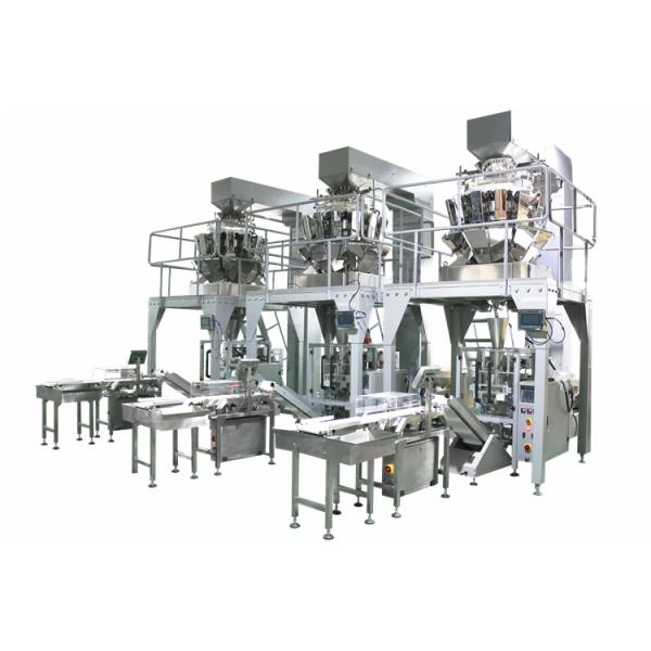 Lentils / Chickpeas / Coffee Bean Packaging Machine 14 Heads Weigher High Stable