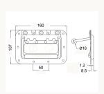 Medium surface handle, MS-H1801Z