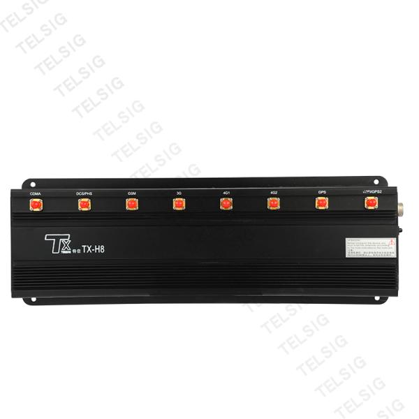 Desktop 8 Antenna Jammer 5 - 20 Meters Wireless Signal Blocker