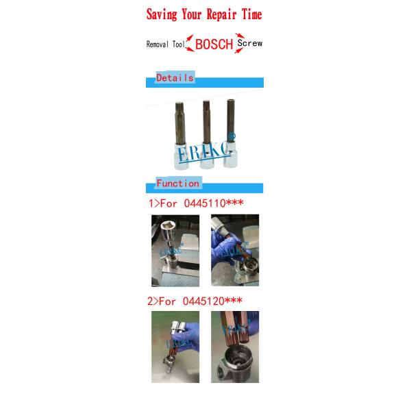 Common Rail Injection Tool Bosch Injector Valve Inner Screws Disassembly Tool E1024041 E1024042