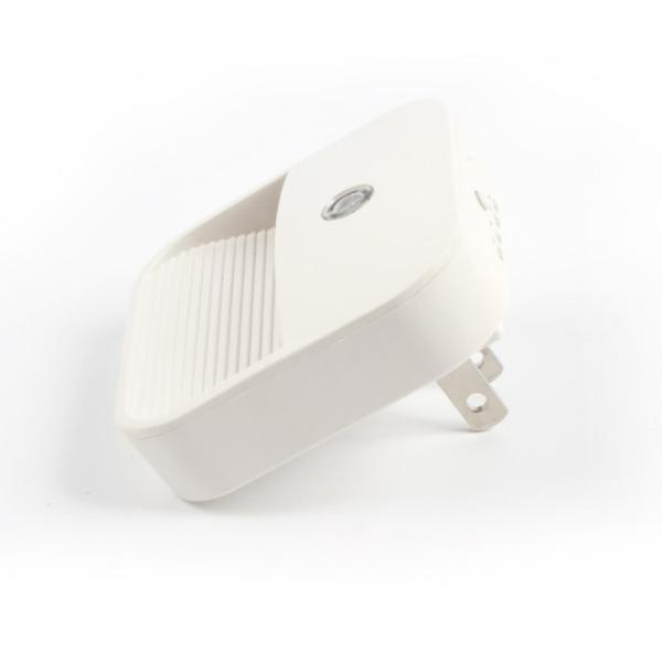 Plug-in Night Light, Warm White LED Nightlight, 4 Level Brightness Dusk-to-Dawn Sensor Light