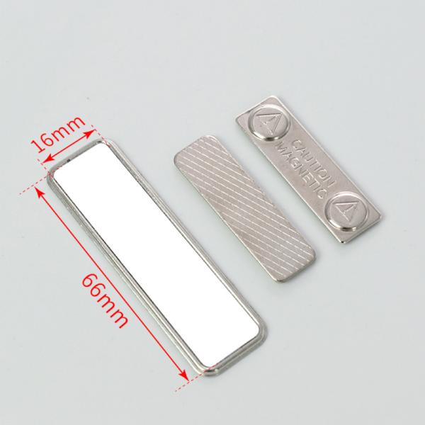 Reusable Blank Sublimation Name Badge Magnetic Name Tags Custom Logo