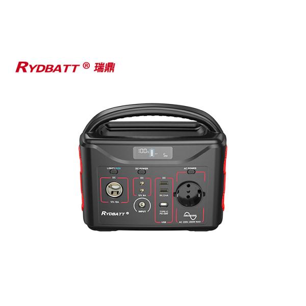 320Wh Lifepo4 Power Station 220V 200W Pure Sine Wave AC Outlets For Camping