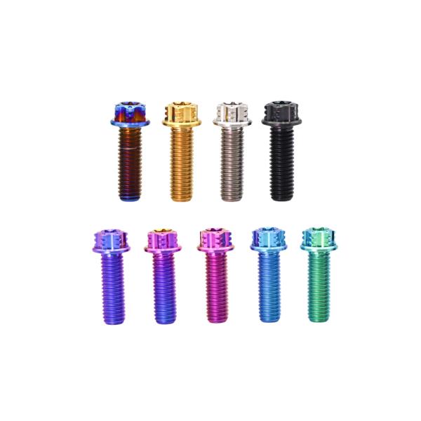 Anodized Titanium Torx Screws Perfect for Motorcycles Bicycles