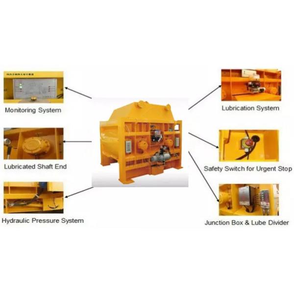 Large Capacity Concrete Mixer Machine Ready Mix YJS1000 Double Shaft Cement Mixer