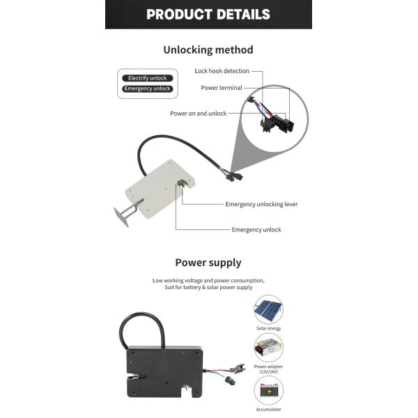 KERONG Waterproof ABS Vending Machine Electronic Lock