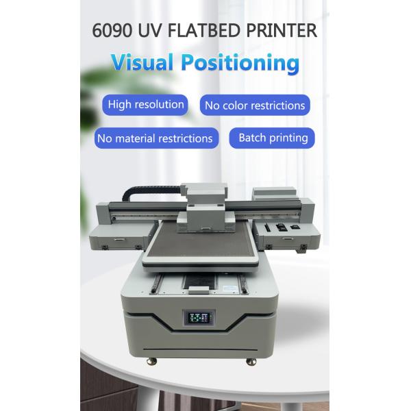 High-Accuracy 6090 UV Flatbed Printer LED CCD Visual Positioning Automatic UV Ink Machine for Glass Board Printing 1-Year