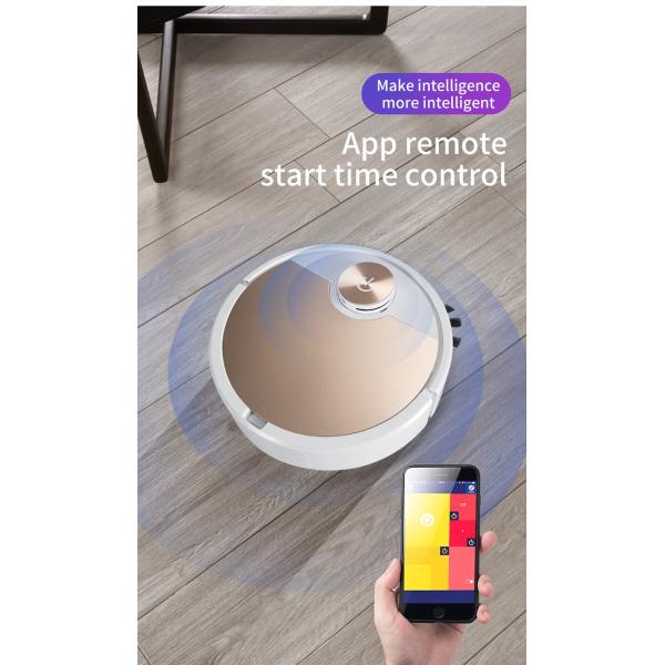 EMC 1600pa Smart Sweeping Robot Intelligent Vacuum Cleaner White