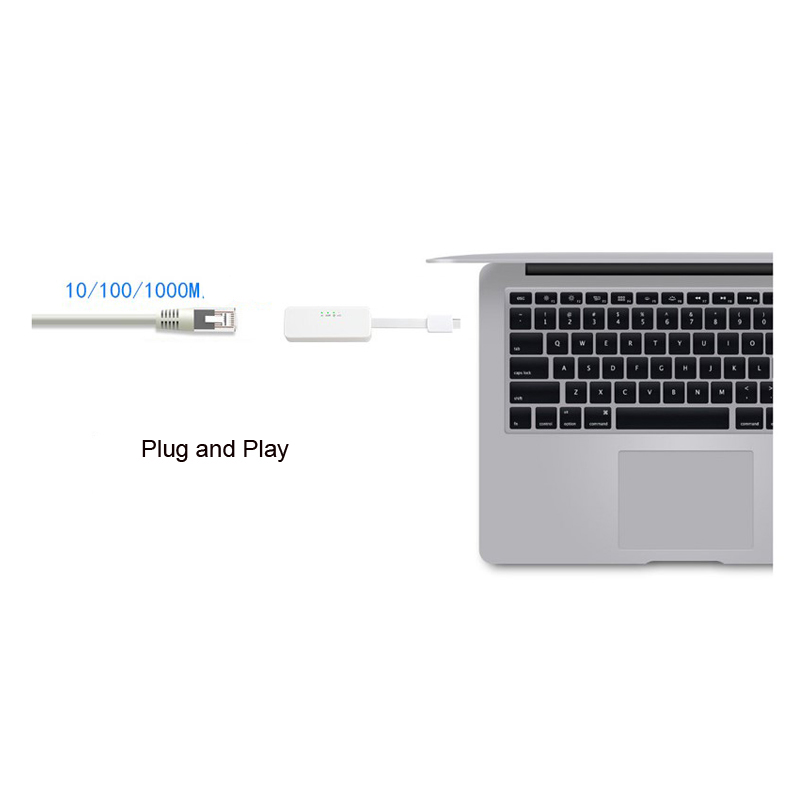 MacBook Laptop USB 3.1 1000Mbps Type C Lan Adapter