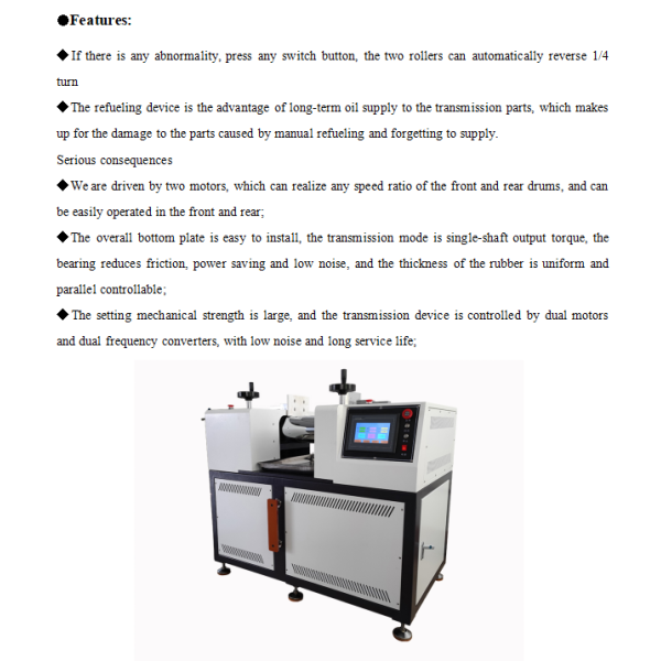 Precise Temperature Control Two Roll Rubber Mixing Mill Price for Rubber Mixing and Processing