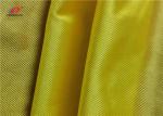 Breathable Yellow Polyester Warp Knit Fabric Shiny Dazzle Basketball Clothing