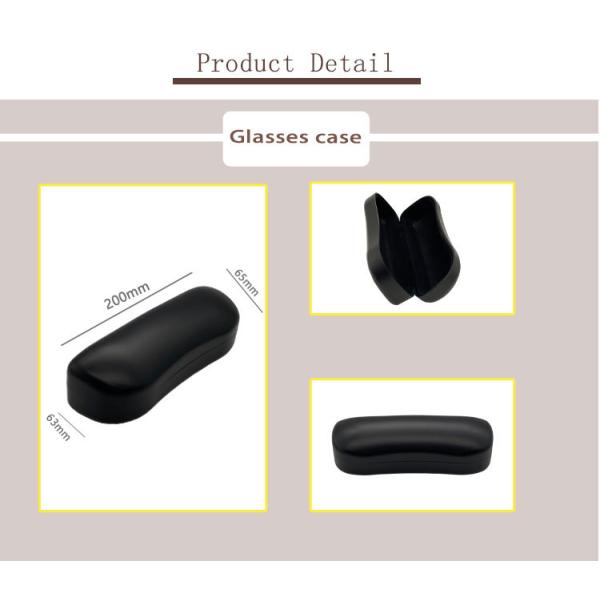 Custom Printing Plastic Black Clamshell Glasses Case