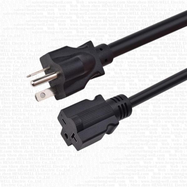 HENG-WELL 10Ft Power Extension Cord Nema 6-20P/6-20R 10Ft for 220/250V 14 Awg for UL Listed 3 Prong SJTW Cable