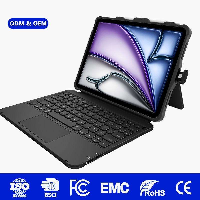 USB‑C Keyboard Case for iPad A16 Plug & Play, Tablet Powers Keyboard, Gravity Pressure Lock, 20‑30KG Tear‑Resistant, Custom Keyboard Language Layout