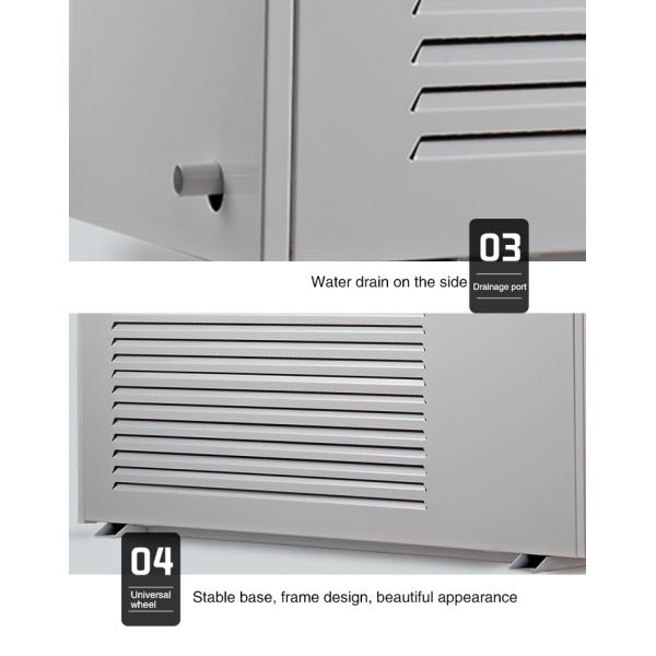 Automatic Defrost Wall Mounted Dehumidifier R407c With LCD Display