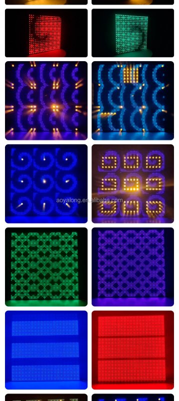 JZ49L 7x7 49pcs LED Background Matrix Pixel Panel Strobe Light Bar Stage Lighting Equipment Club Party Wedding Stage Lights