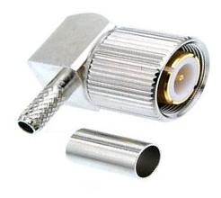 Quality 1.6/5.6 Right angle Plug crimp type connector male straight 75ohm for BT3002 cable for sale