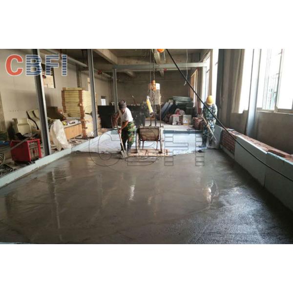 Air Cooling / Water Cooling 10 Tons Block Ice Maker With Crane System Civil Work Design