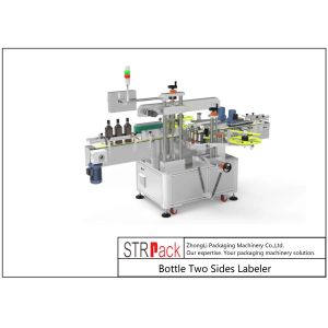 Two Sides Flat Bottle Labeling Machine Servo System 380V