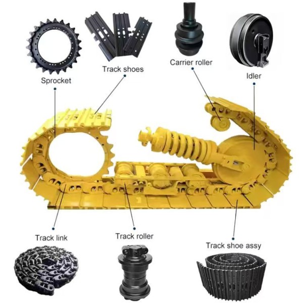 OEM E320 E325 E330 E349 E385 Excavator Track Chain Assembly