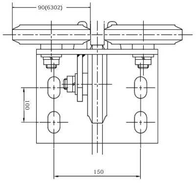 Speed ≤ 5.0m/S Elevator Roller Guide Shoe For Elevator Spare Parts Guide Rails 8 - 20mm Width